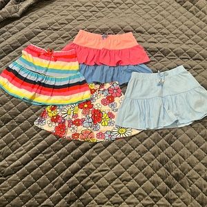 Little Girls skorts Size 7/8. Lot of 4